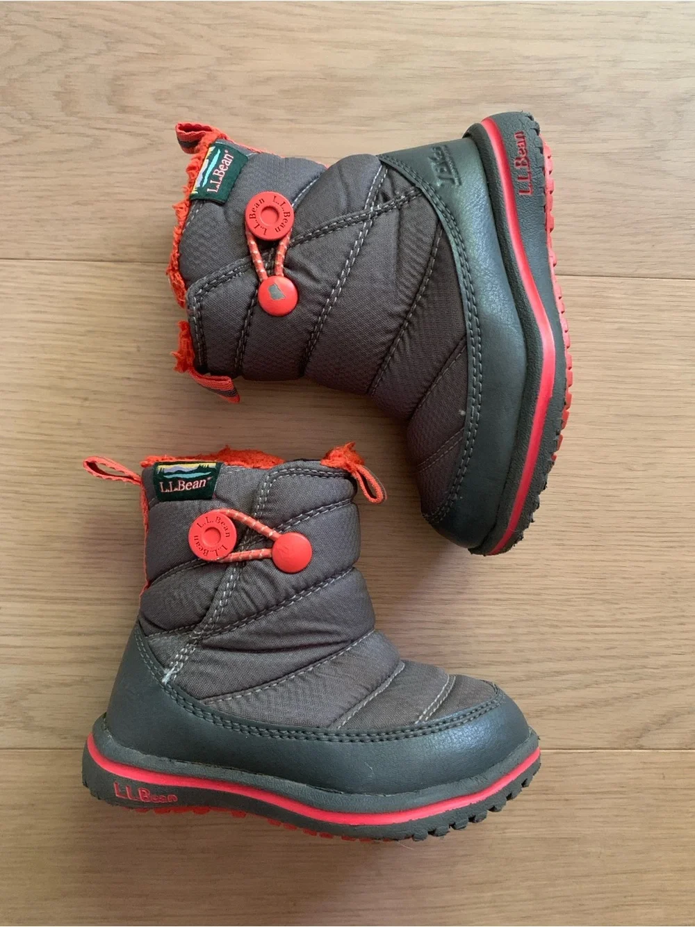 L.L.Bean Kids Size 6 Boys Waterproof Snow Boots 100g PrimaLoft Winter Outdoor
